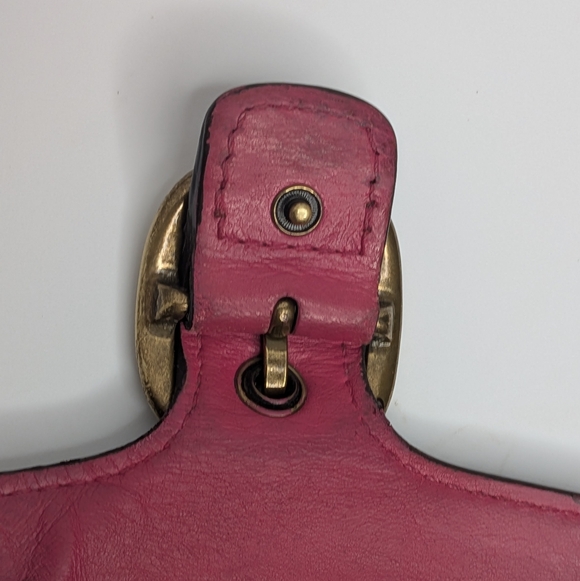 Vintage Coach Bleecker Dark Brown Smooth Leather Tattersall Buckle Long Wallet - Picture 11 of 16